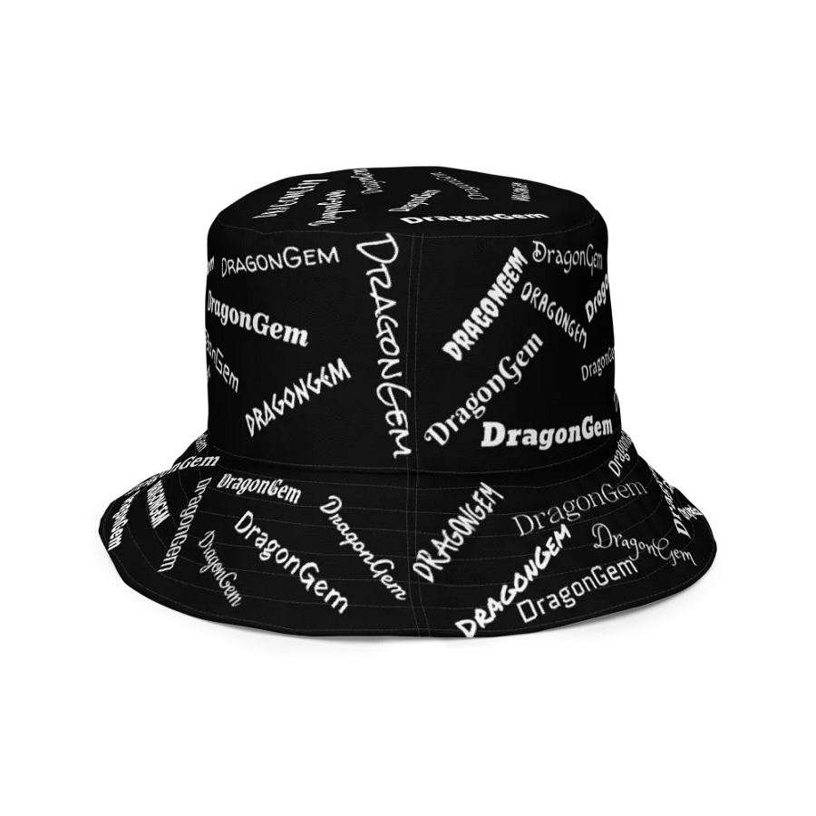 DragonGem Black Reversible Bucket Hat product image (4)