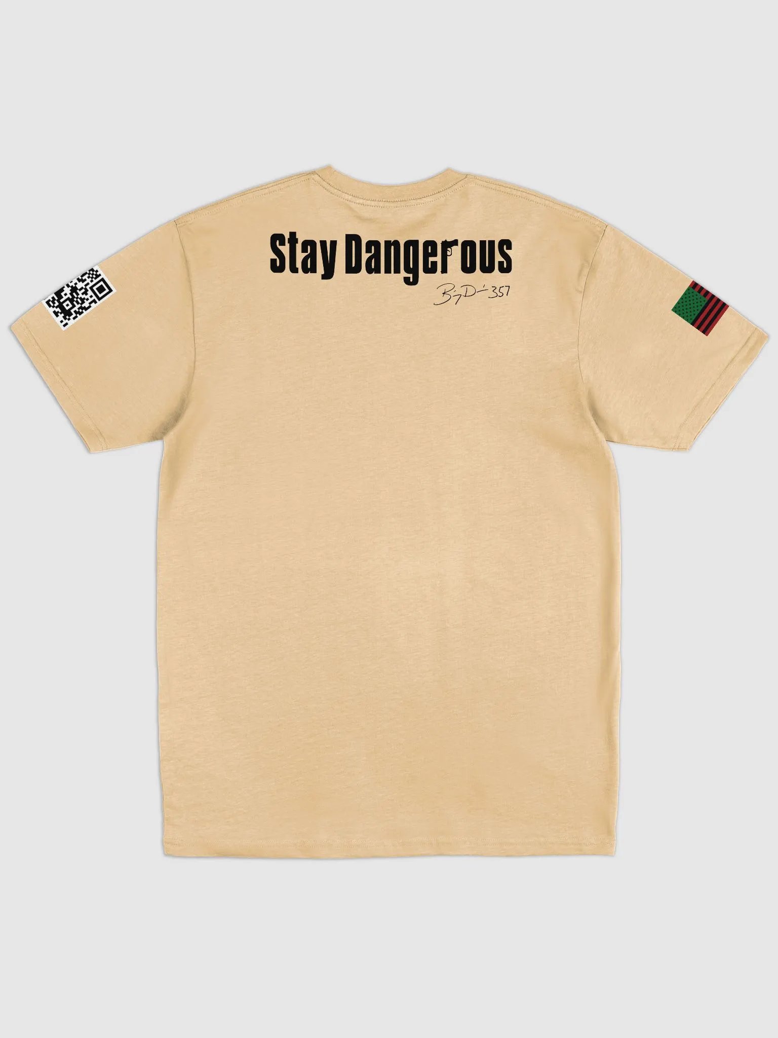 BigDre357 STAY DANGEROUS QR CODE T-SHIRT product image (3)