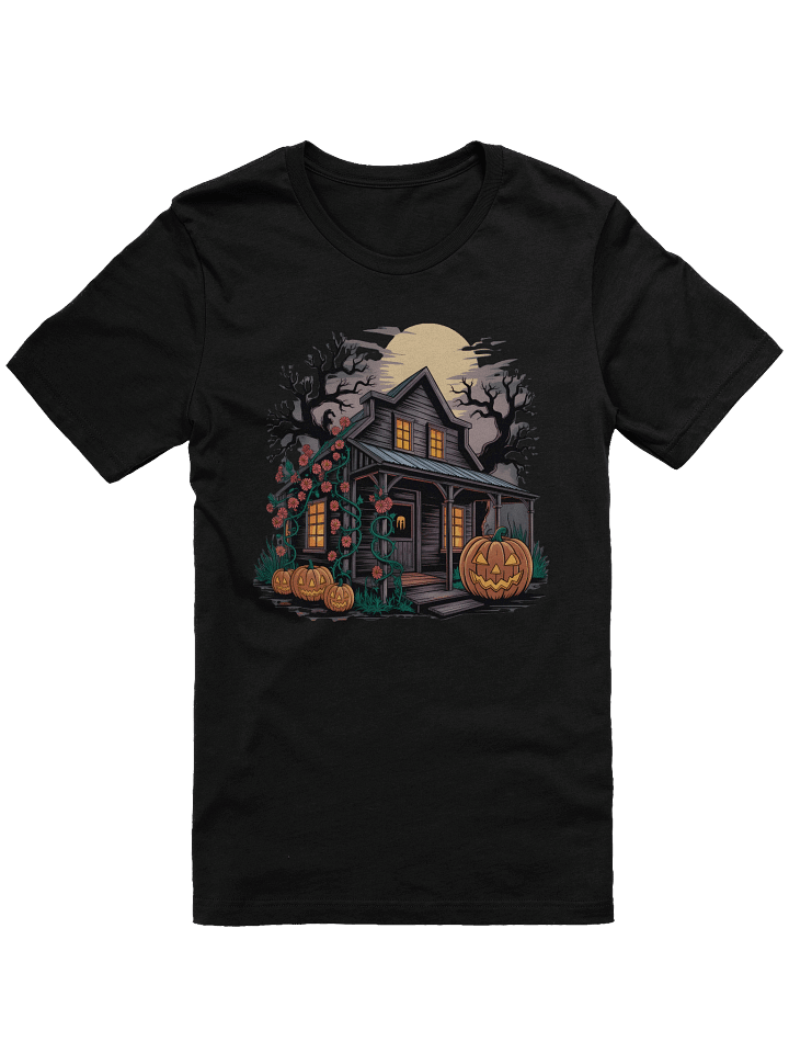 Glowing Haunted House Halloween T-Shirt product image (2)