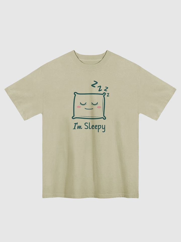 "I'm Sleepy" Design Oversized T-Shirt by AS Colour 5082 | Premium Faded Tee for Casual Style product image (1)