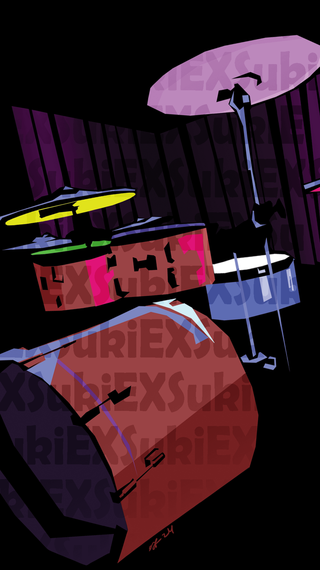 Drum Kit Digital Background product image (2)