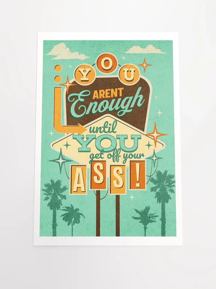 GET OFF YOUR ASS PRINT product image (2)