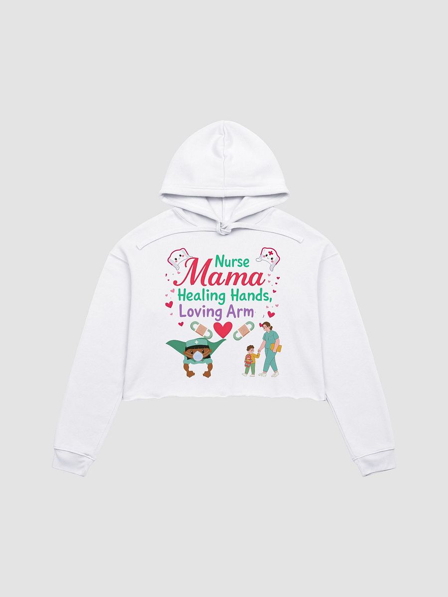 Nurse Mama Healing Hands Crop Hoodie product image (3)
