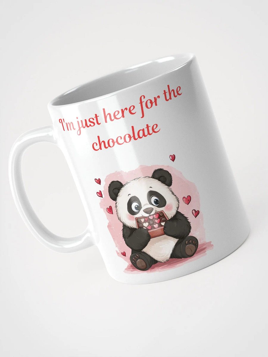 Just here for the chocolate love coffee mug product image (7)