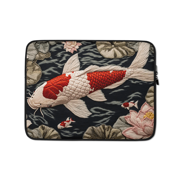Tapestry-Look Koi Fish Laptop Sleeve for 13" & 15" Laptops product image (1)