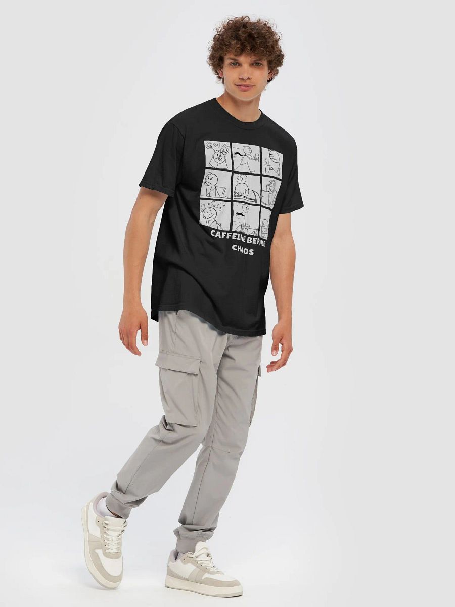 CAFFEINE BEFORE CHAOS T-SHIRT (WHITE) product image (7)