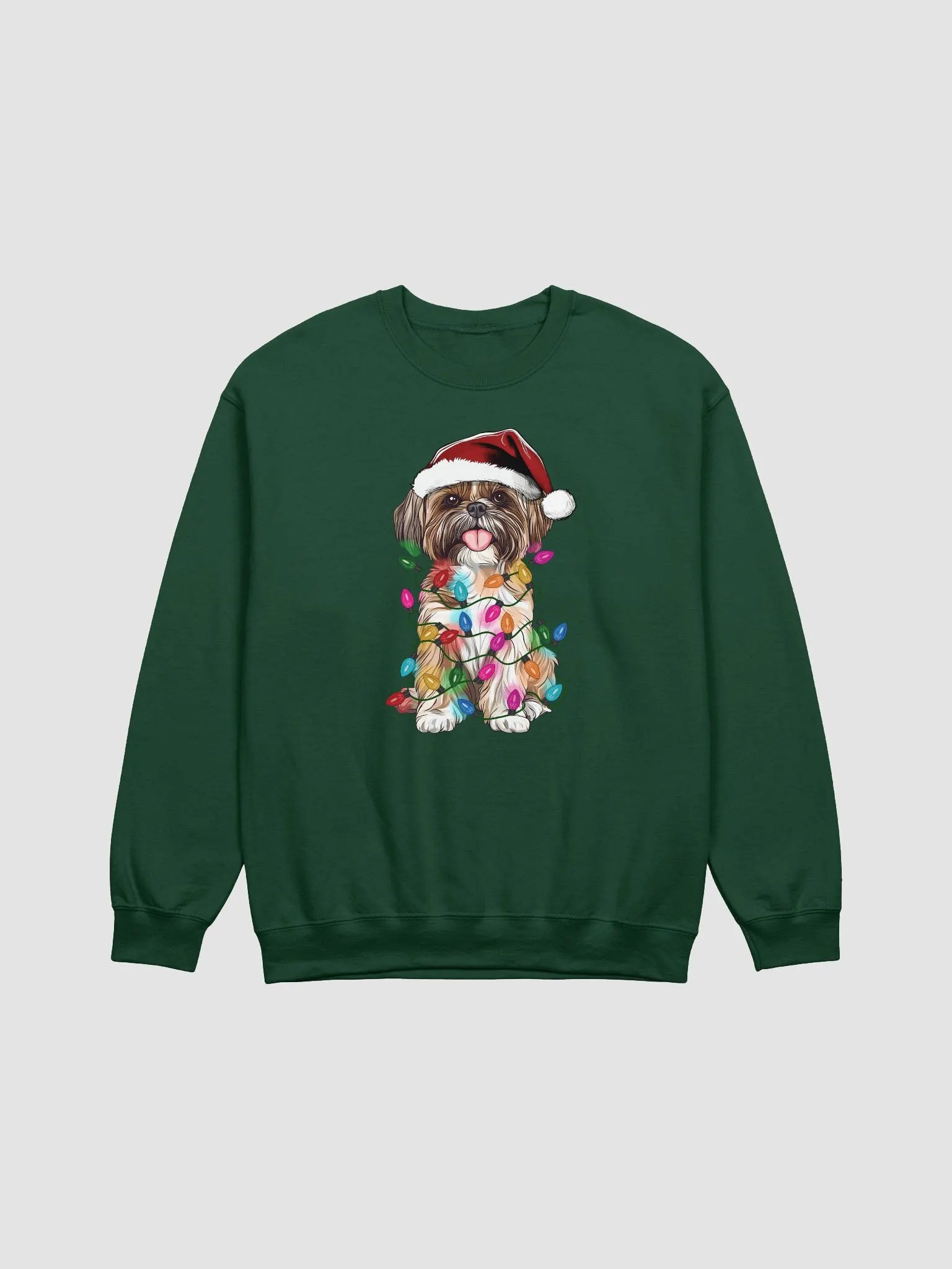 Funny Shih Tzu(Brown) Christmas Sweatshirt product image (8)