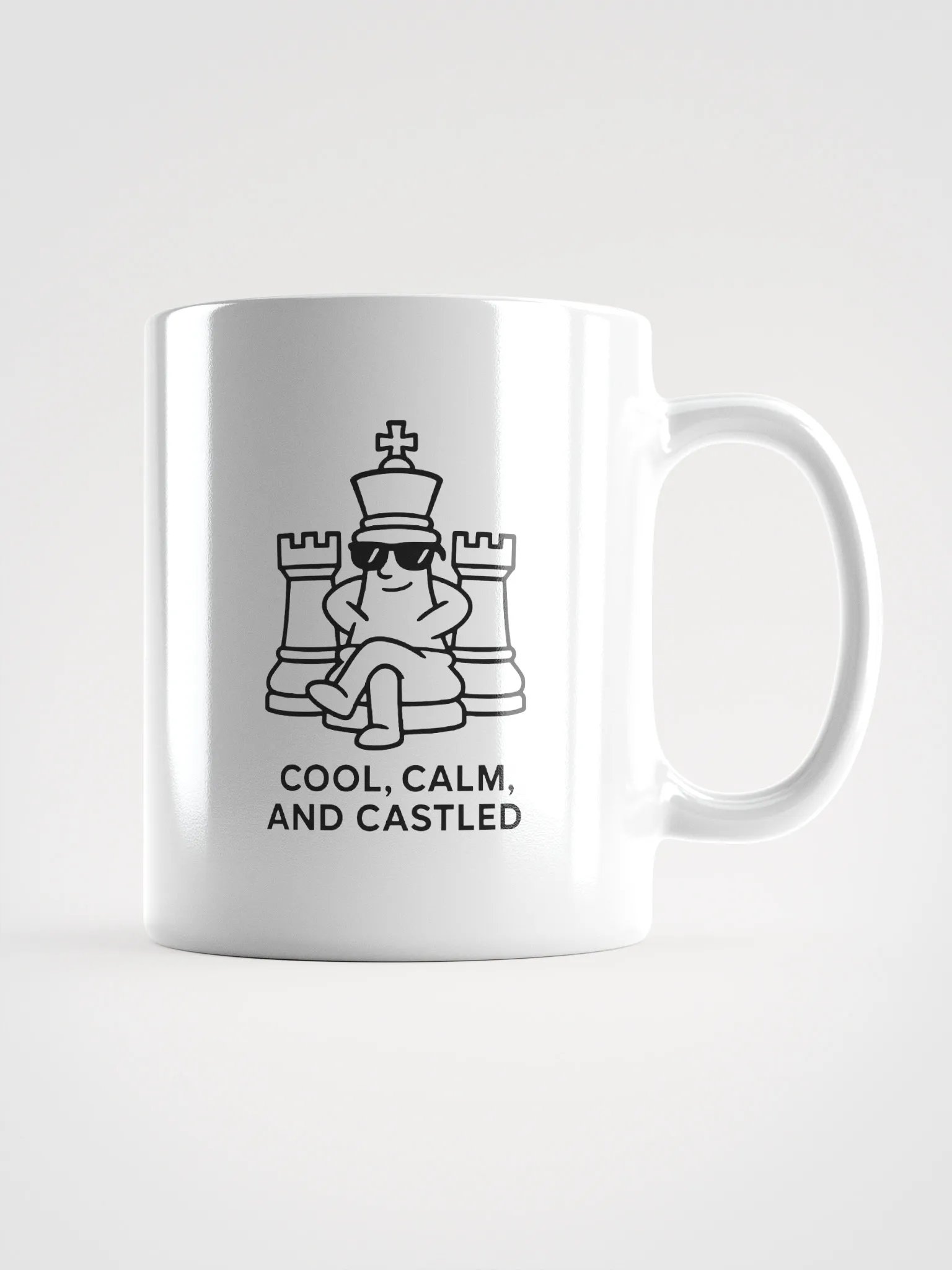 Cool, Calm, and Castled - White Glossy Mug product image (1)