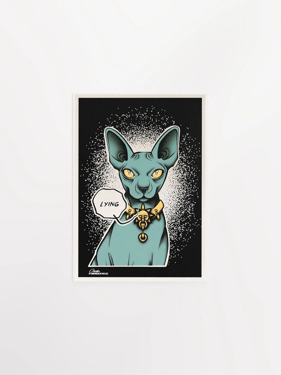 "Lying Cat" Matte Poster product image (3)