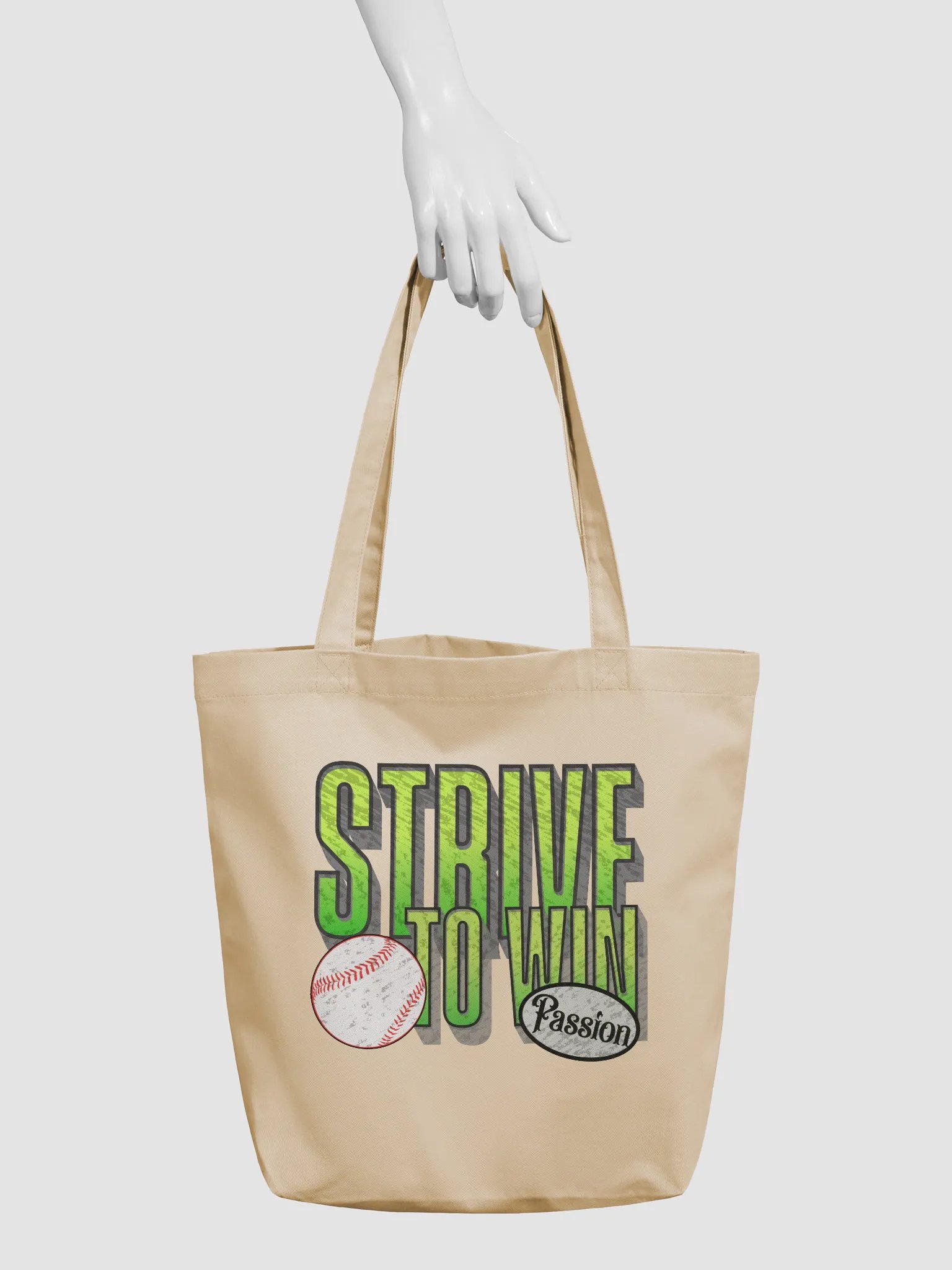 Strive To Win Baseball Passion for the Game Tote Bag product image (6)