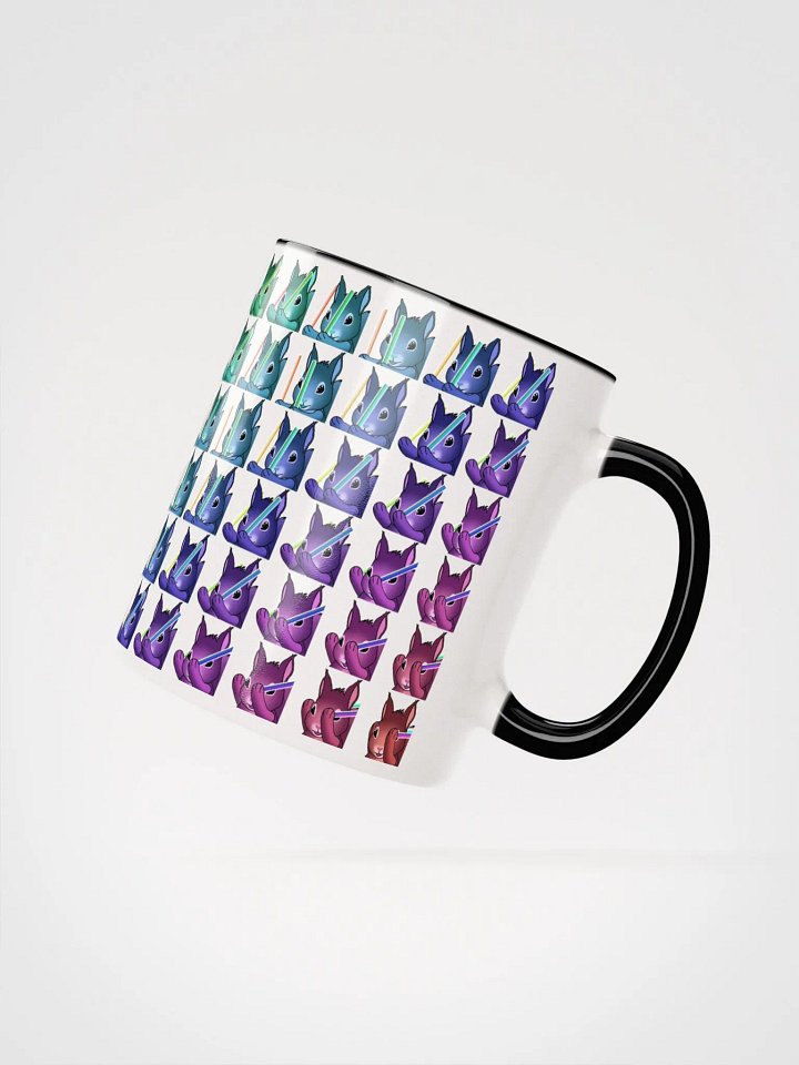 Rave Squirrel on White Mug with Color Inside product image (2)