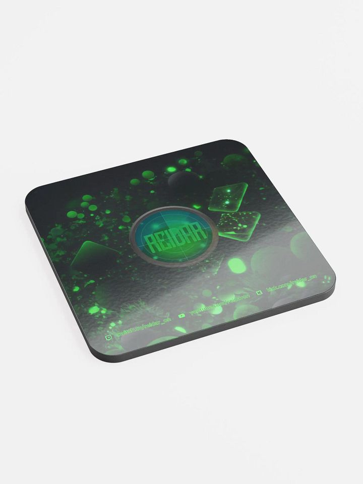 Black and Green Coaster with Logo product image (2)