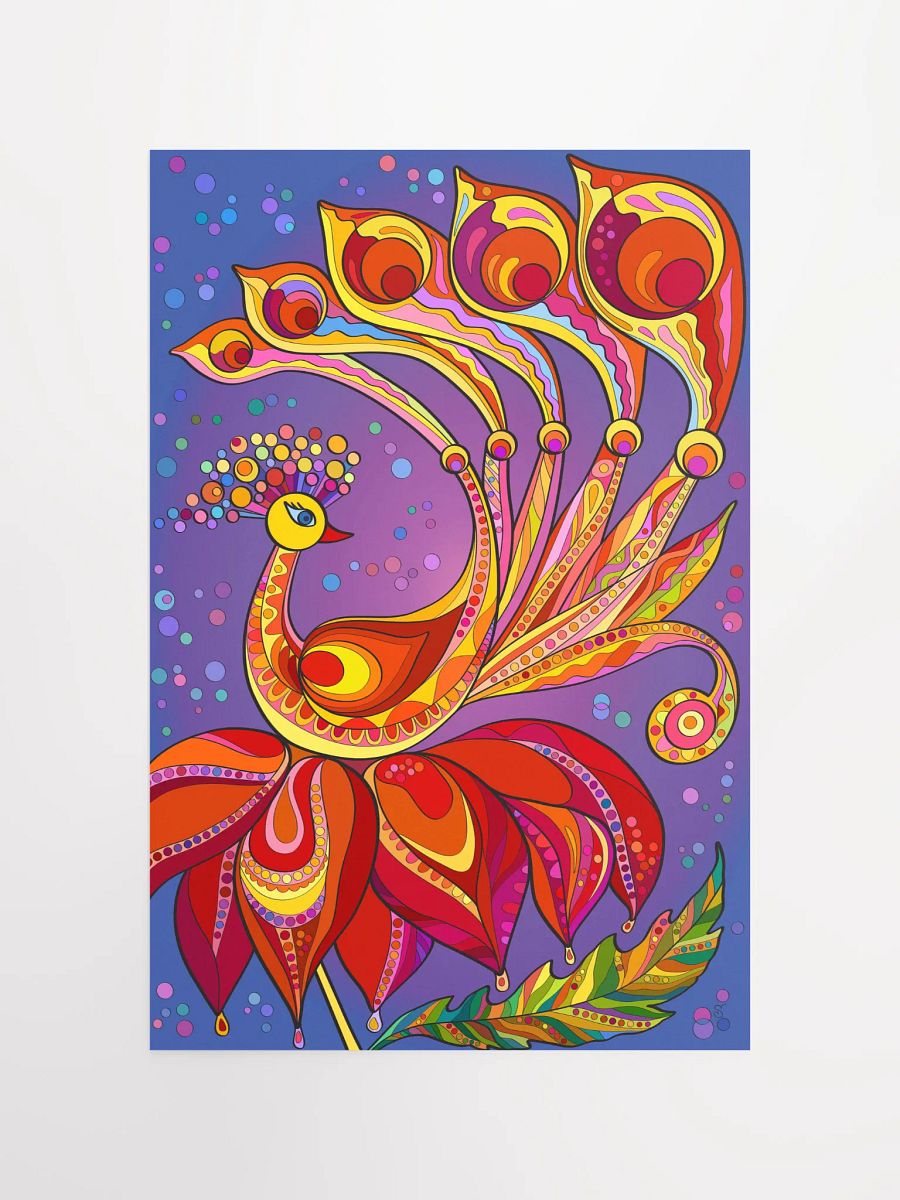 Vibrant Matte Poster Print - Happy Bird product image (4)