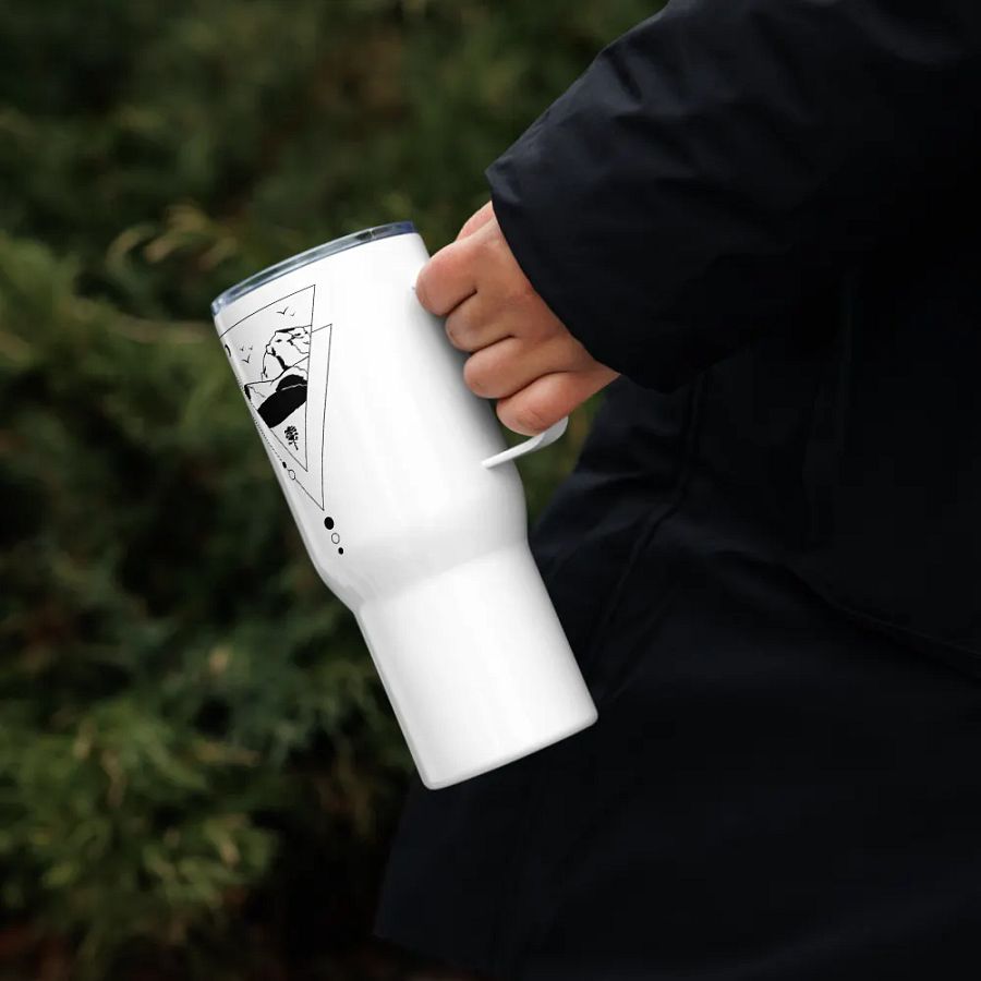 Travel tumbler with handle for a mountain hiker product image (8)