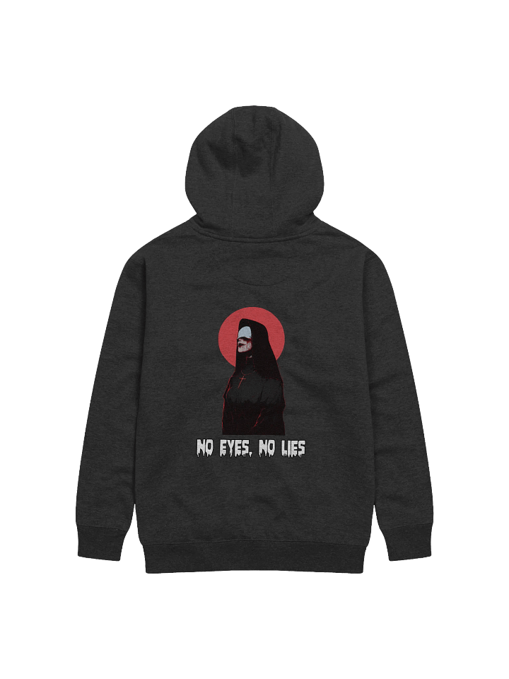 "No Eyes, No Lies" Back Gothic Printed Hoodie product image (2)
