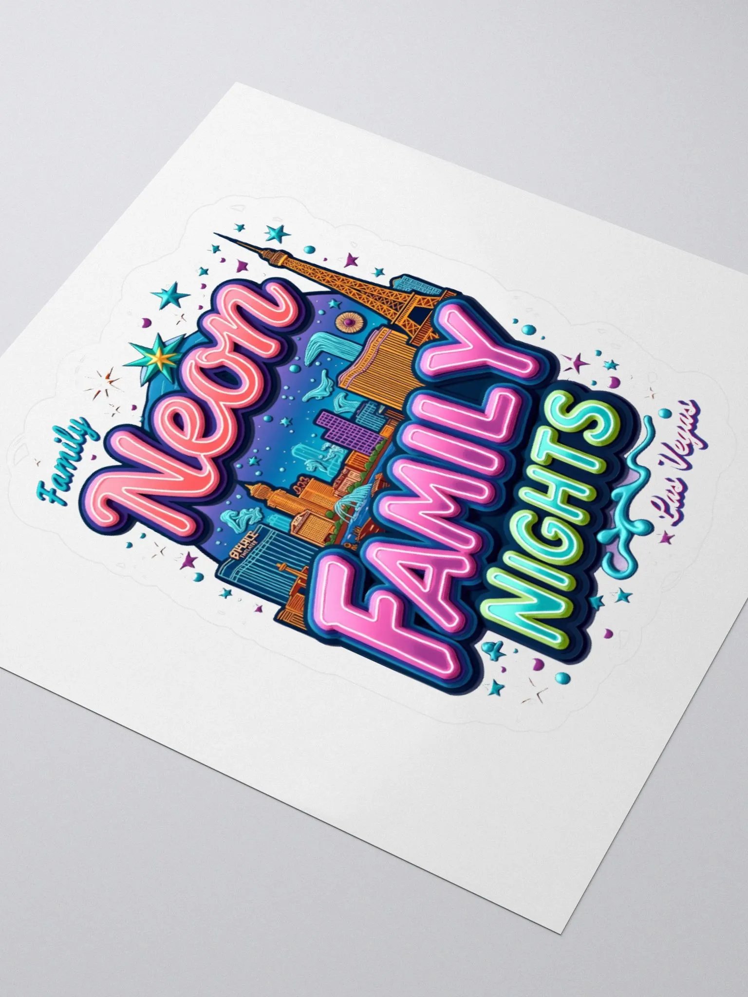 Neon Vegas Nights Sticker Pack product image (9)