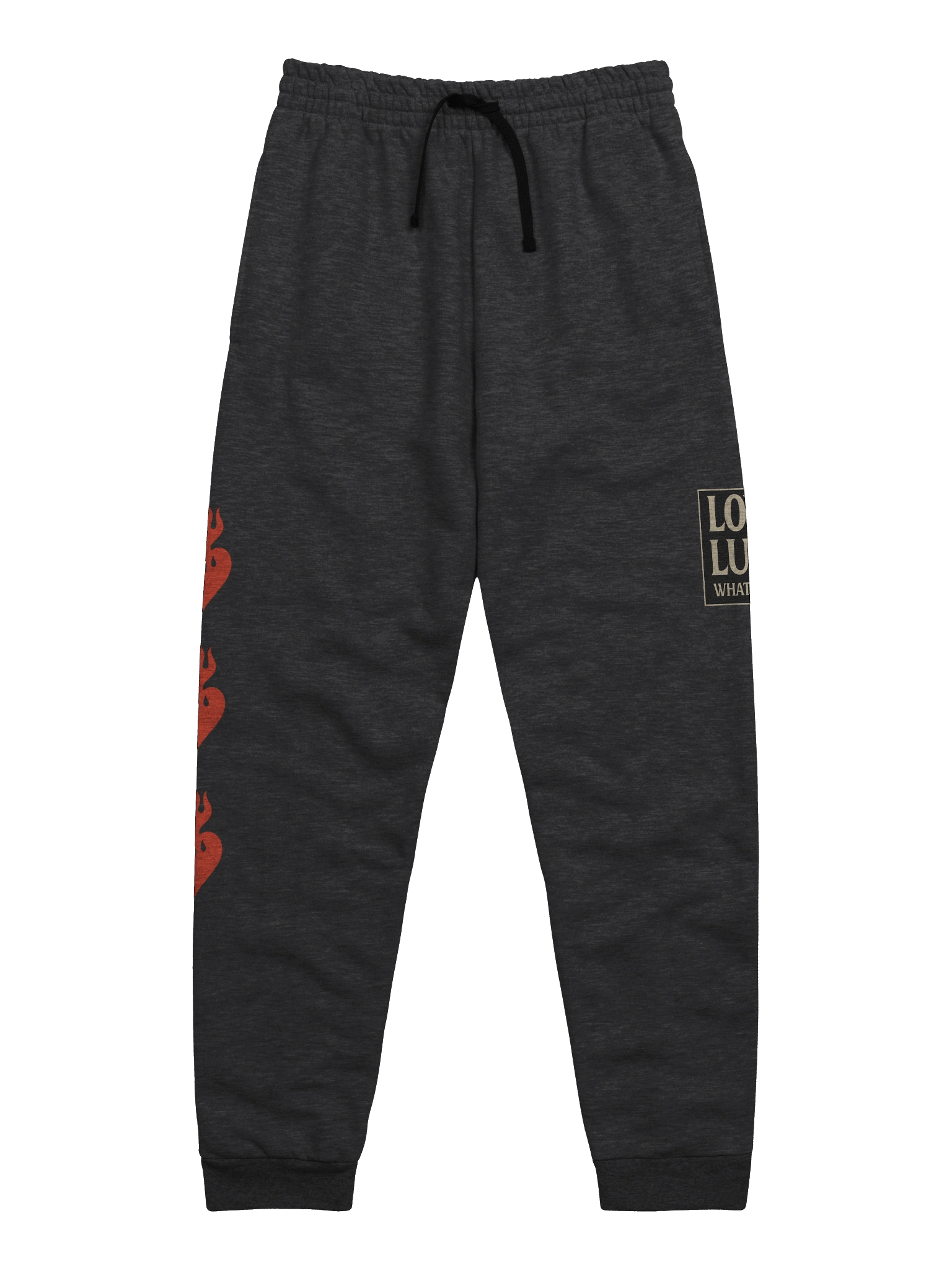 “LOVE OR LUST” Streetwear Set – Bold Heart Flame Sweatpants | HQ MAR Limited Edition product image (17)