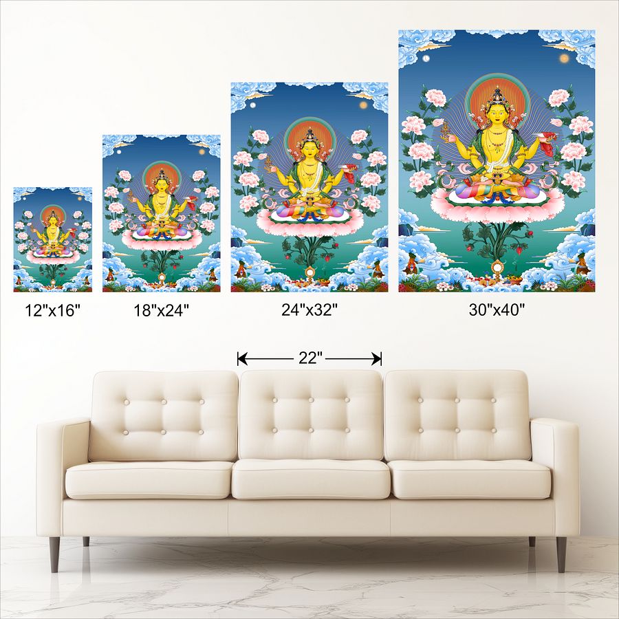 Prajnaparamita thangka canvas print product image (11)