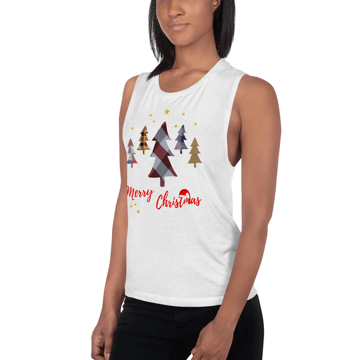 Happy Holidays in Christmas Women's Flowy Muscle Tank product image (10)