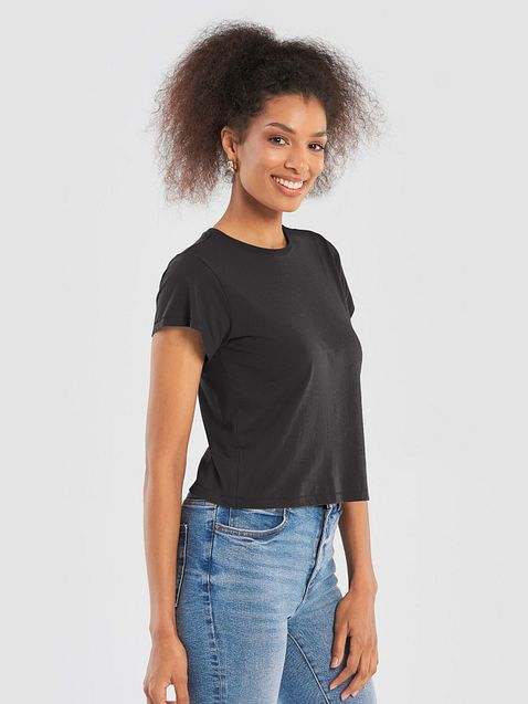 Photo showing Cotton Heritage Women's High-Waisted Tee