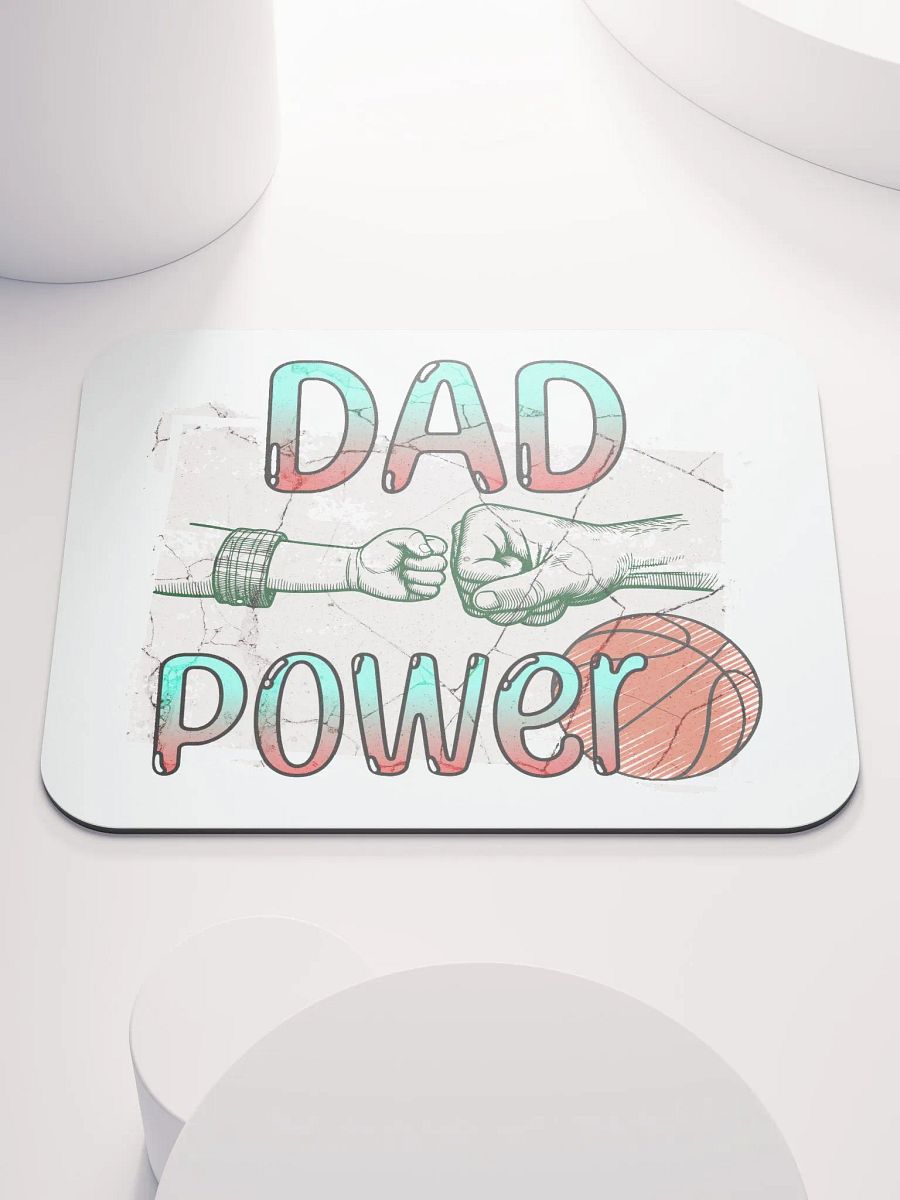 Dad Power Basketball Fist Mouse Pad product image (1)