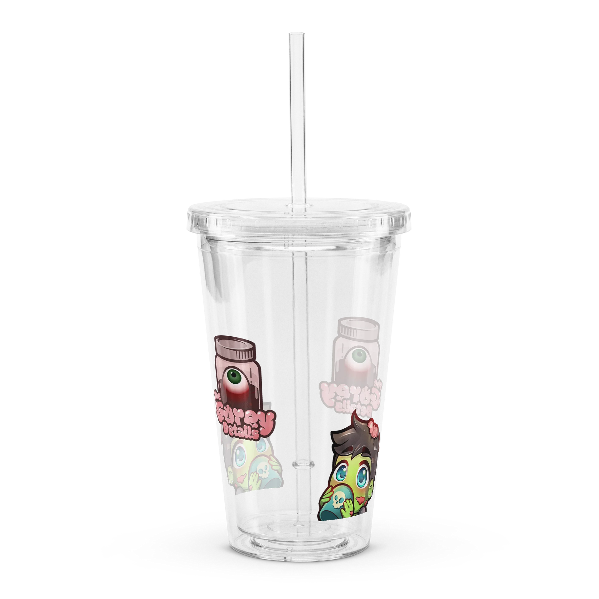 Double Wall Clear Plastic Tumbler (16 oz) product image (3)