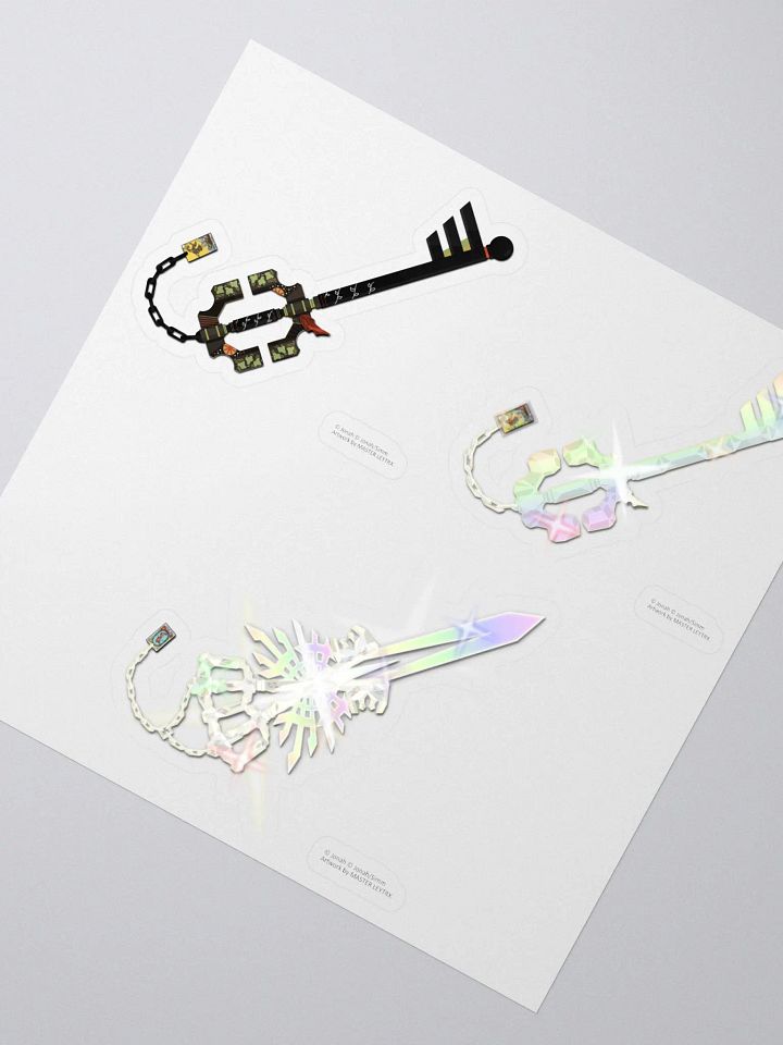 The Fool & The World Keyblade Sticker Sheet product image (2)