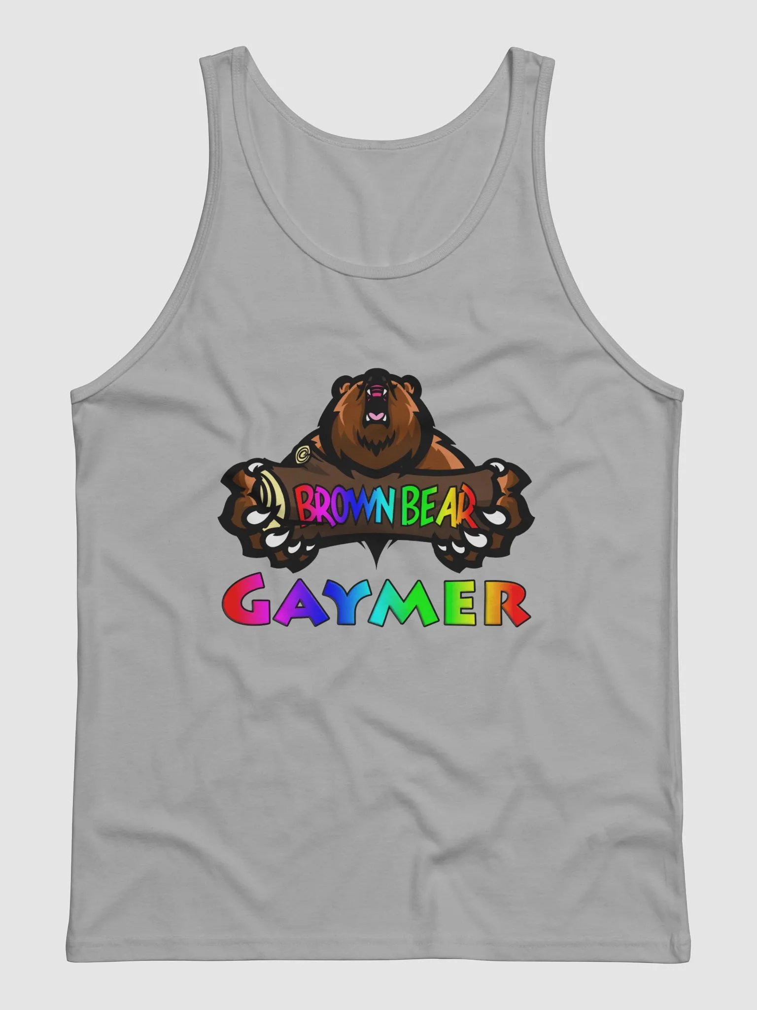 Brown Bear Gaymer (Rainbow Pride) - Tank Top product image (2)