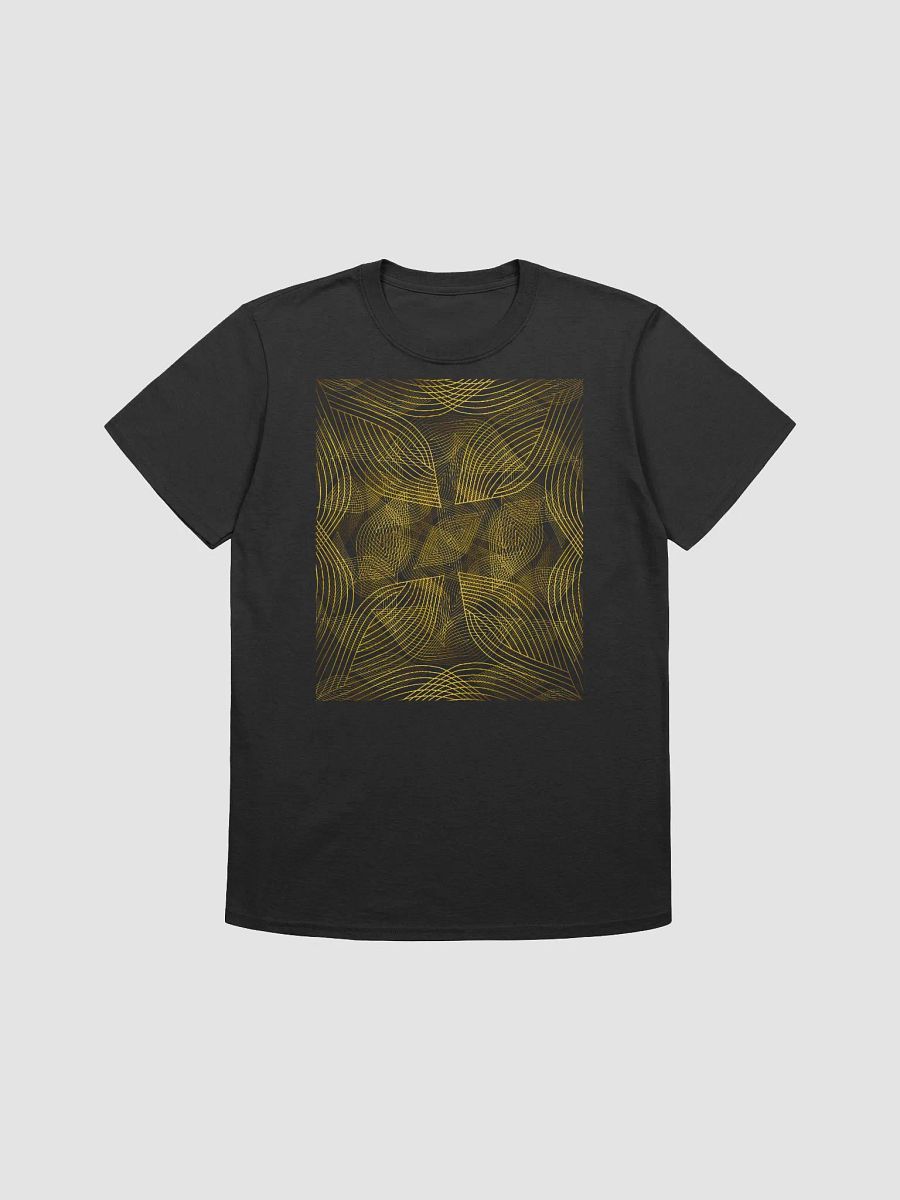 T-Shirt with golden lines and leaf design product image (1)