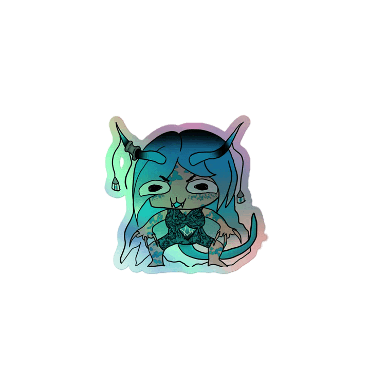 gremlin Dragon choasHOLOGRAPHIC STICKER product image (1)