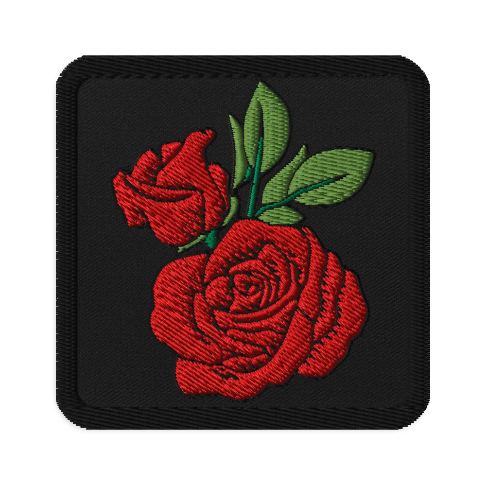 The Rose Garden Embroidered Patch (Square) product image (1)