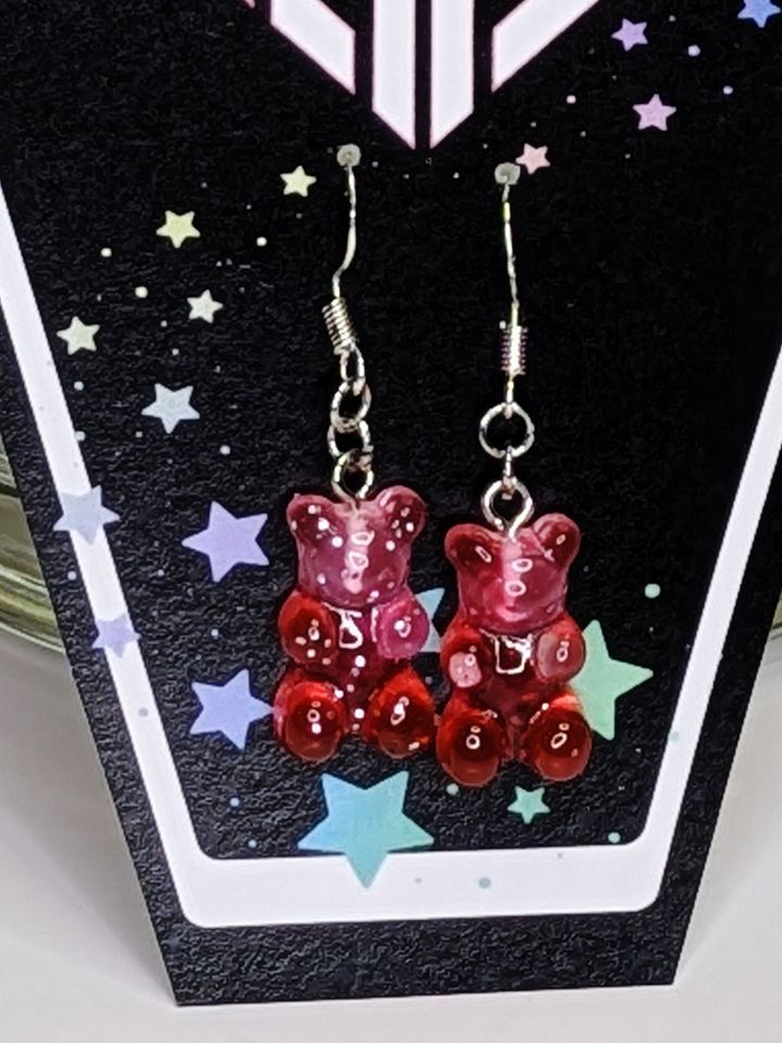 “Sweetheart Bears” Gummy Bear Earrings product image (2)