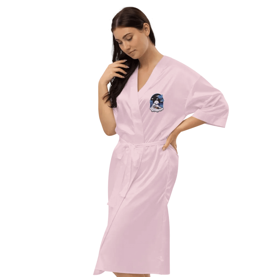 Cloudy Night Satin Robe Embroidered product image (7)