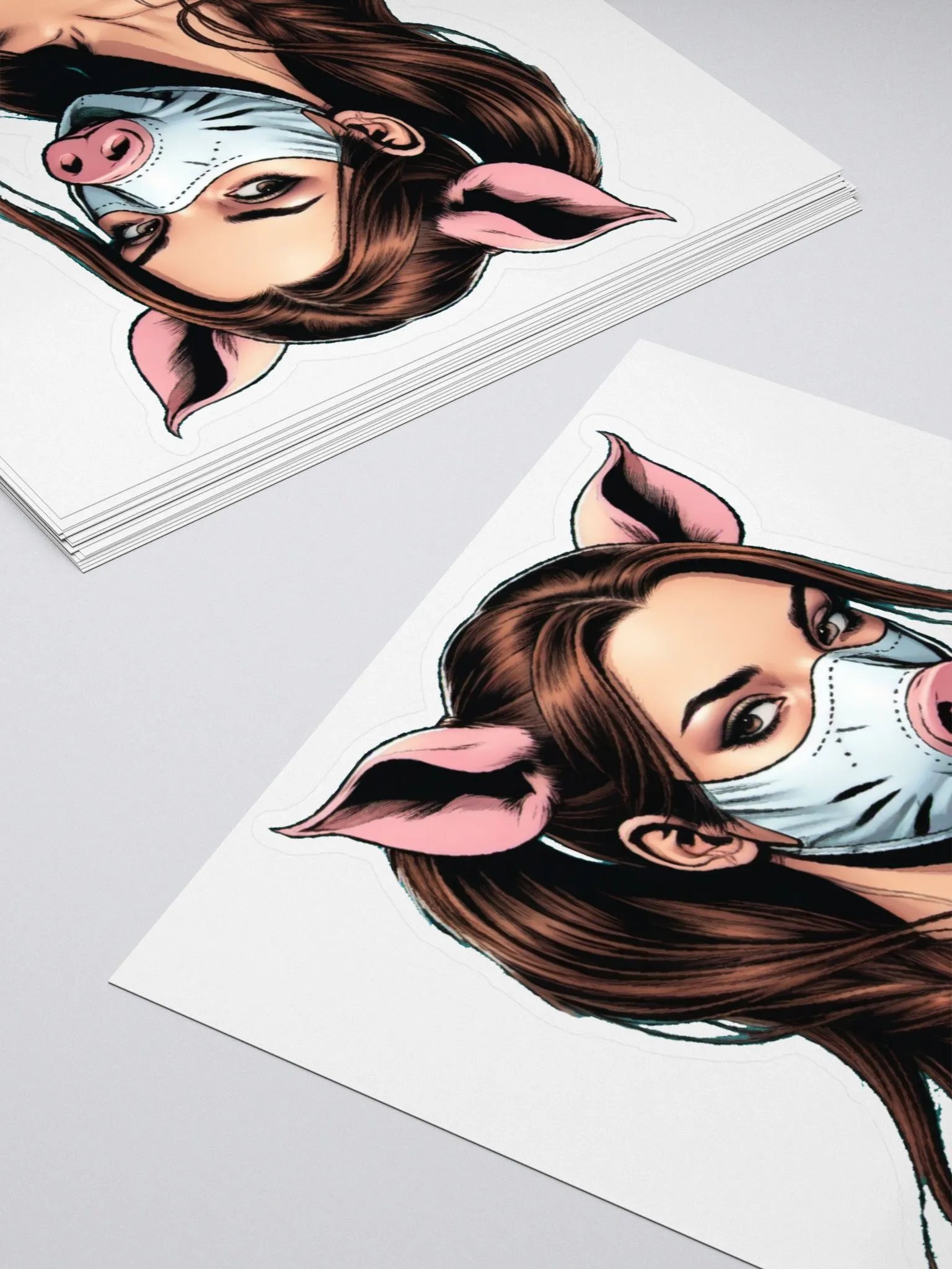 Fear The Pig KissCut Sticker product image (4)