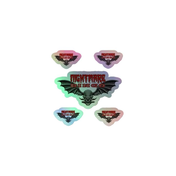 Nightmare Bingo Holographic Stickers product image (1)