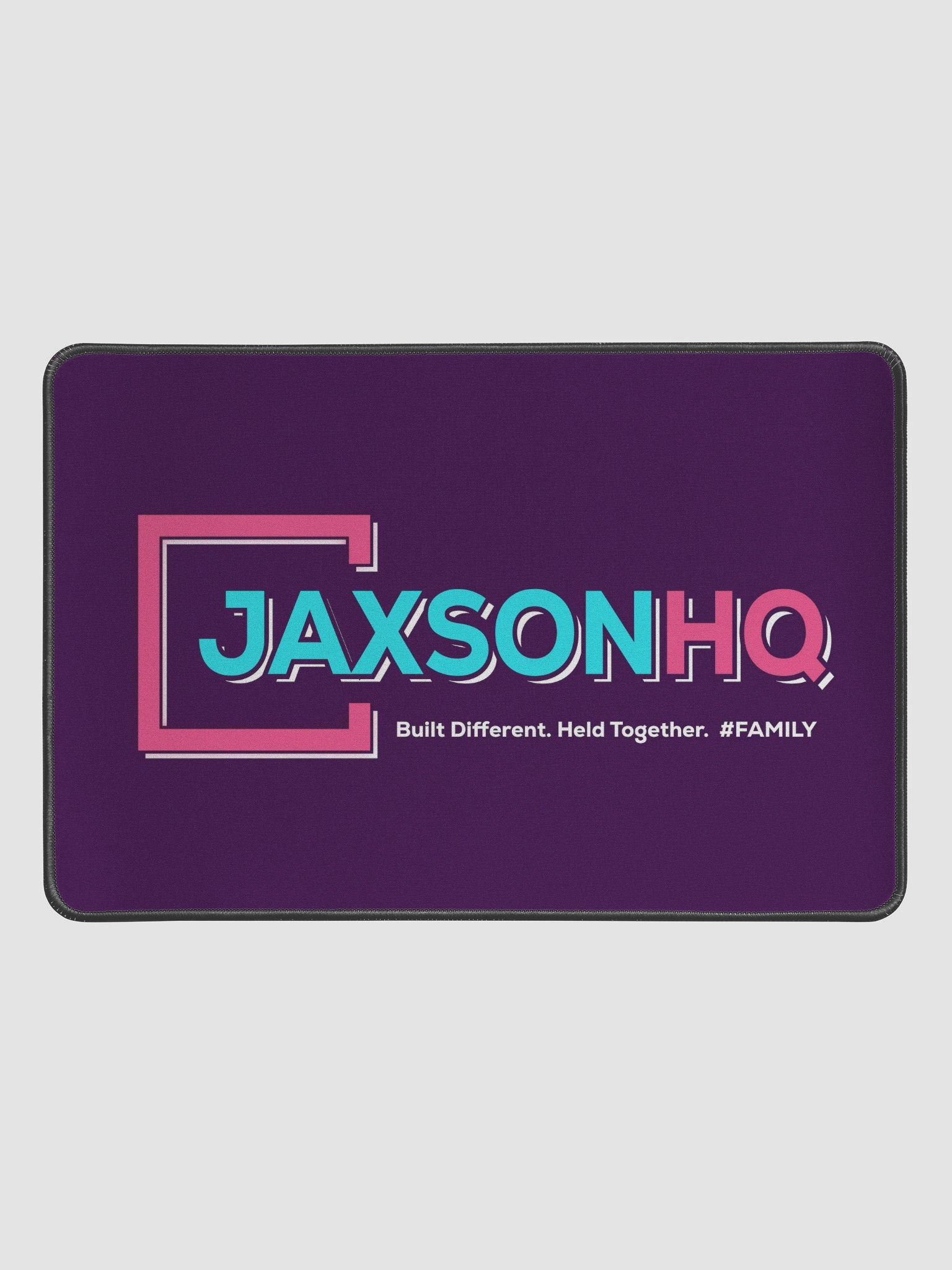 JAXSONHQ Desk Mat: Built Different. Held Together. #FAMILY product image (1)