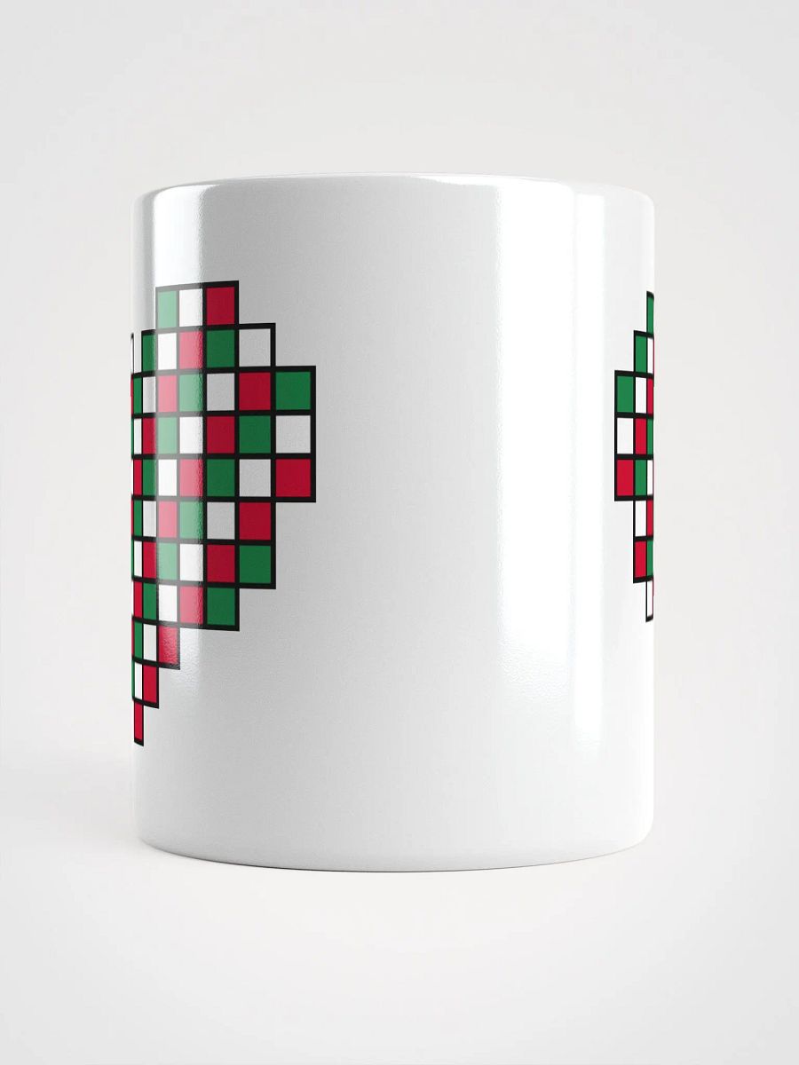 Candy Cane Heart White Glossy Mug product image (6)