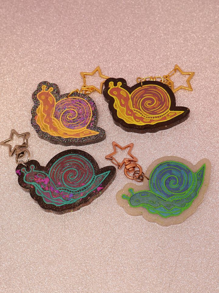Space Snails Keychain product image (1)