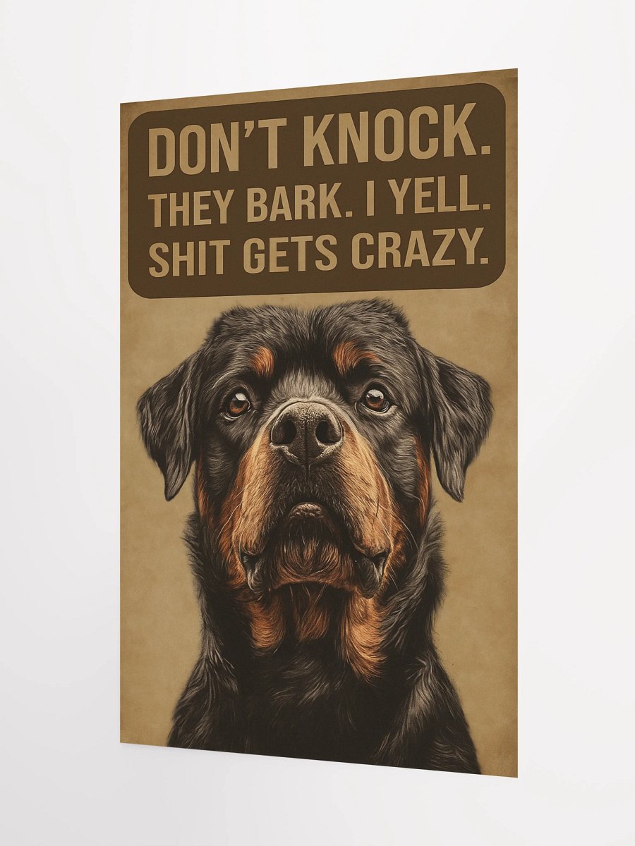 Rottweiler - Don't Knock Poster product image (7)