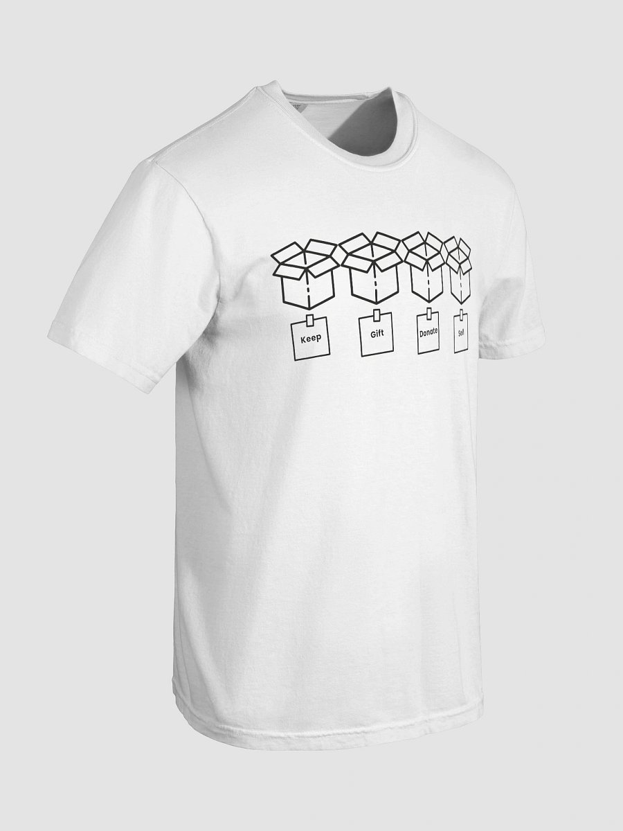 KGDS Minimalist Decision Flow T-Shirt – Keep, Gift, Donate, Sell product image (85)