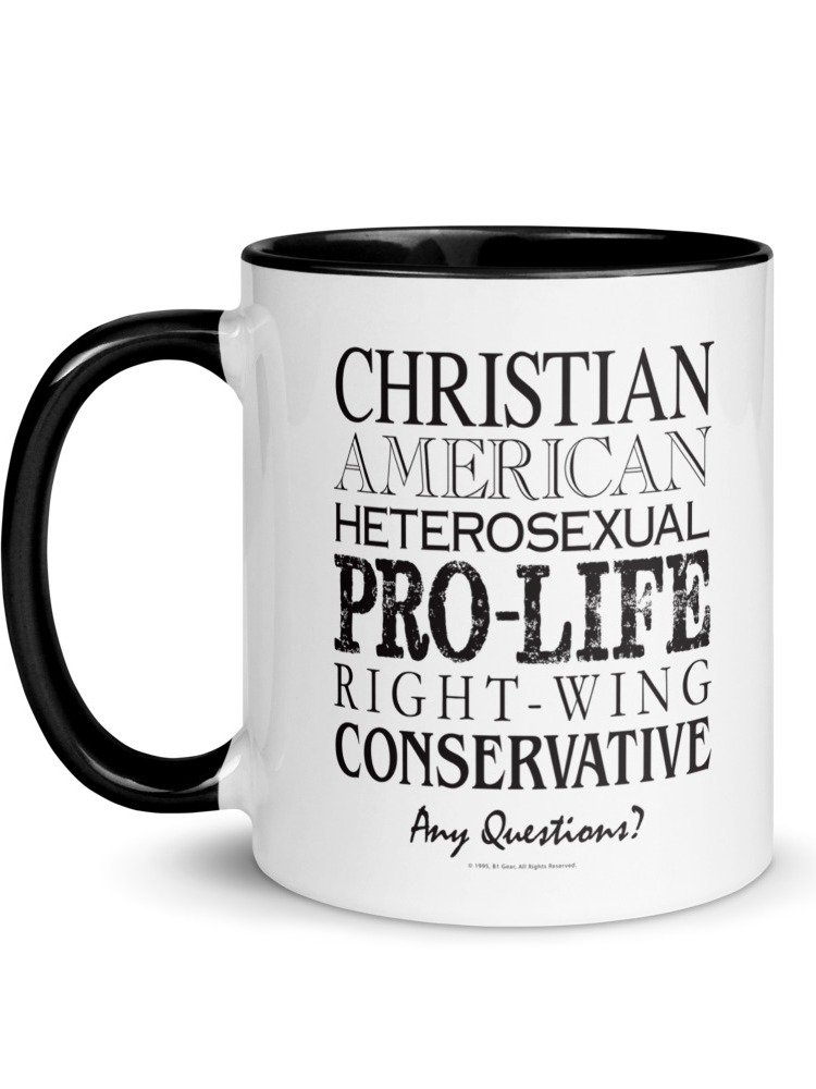 Conservative Christian Mug | Pro-Life Right Wing Heterosexual America Cup | Patriotic Coffee Mug Gift | Traditional Values Tea Mug Ceramic product image (1)