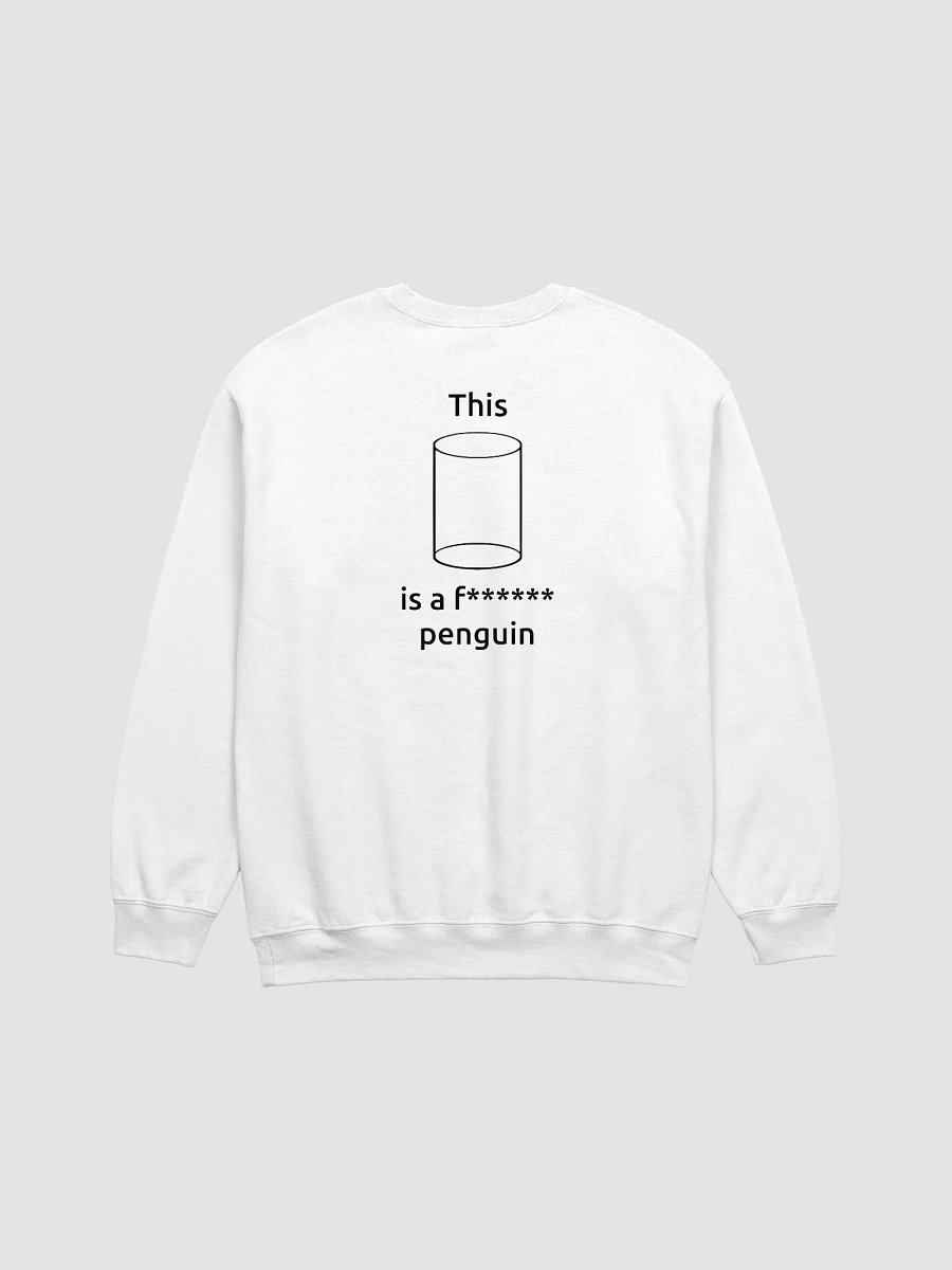 Cylindrical Penguin Sweatshirt (White) product image (4)