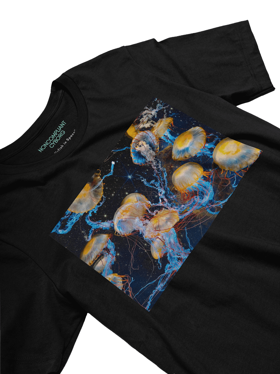 Jellyfish in Space Black T-Shirt product image (3)