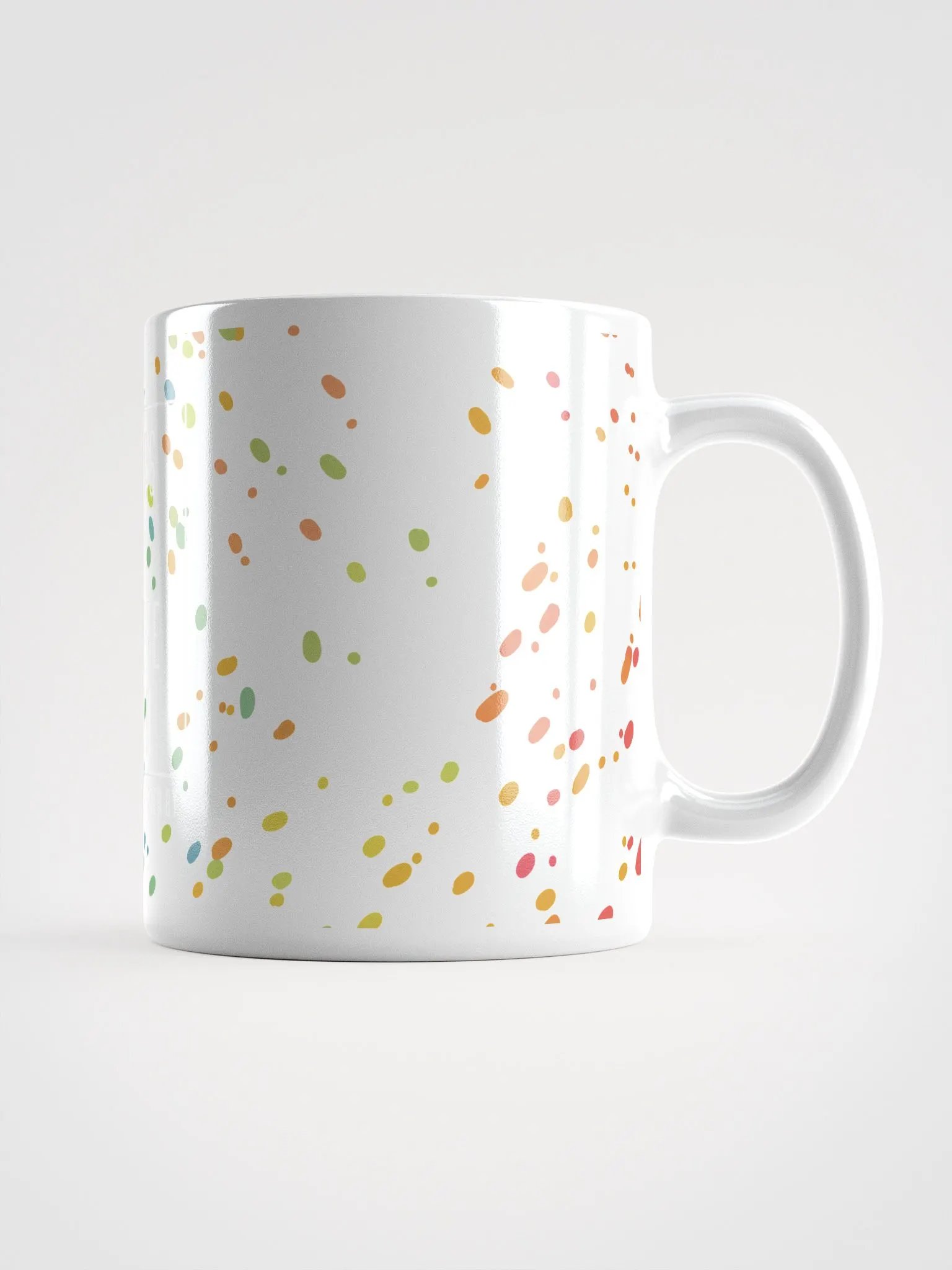 White-on-White Confetti Logo Mug product image (1)