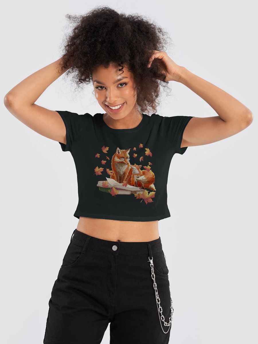 Fall Fox Family Crop T-Shirt product image (9)
