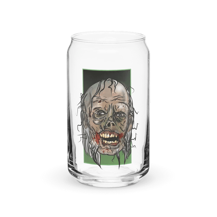 Ghoulish Glass: Can-Shaped Zombie Head Glass product image (2)