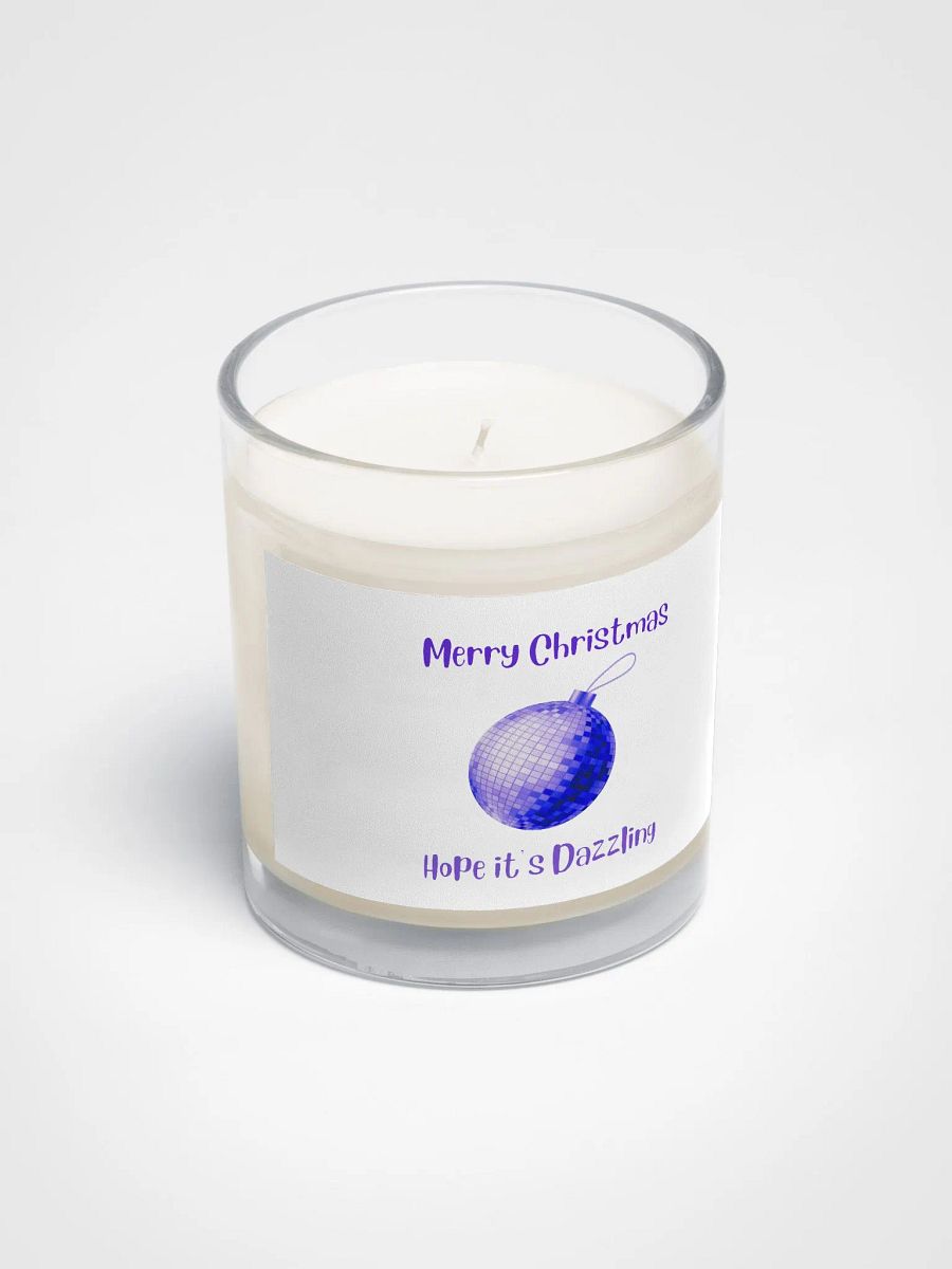 Dazzling Mirrorball Christmas Candle - Purple product image (2)