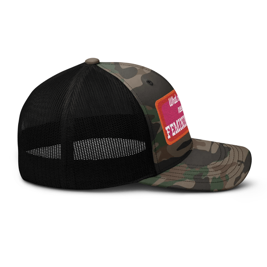 Femininomenon Camo Trucker Hat. product image (6)