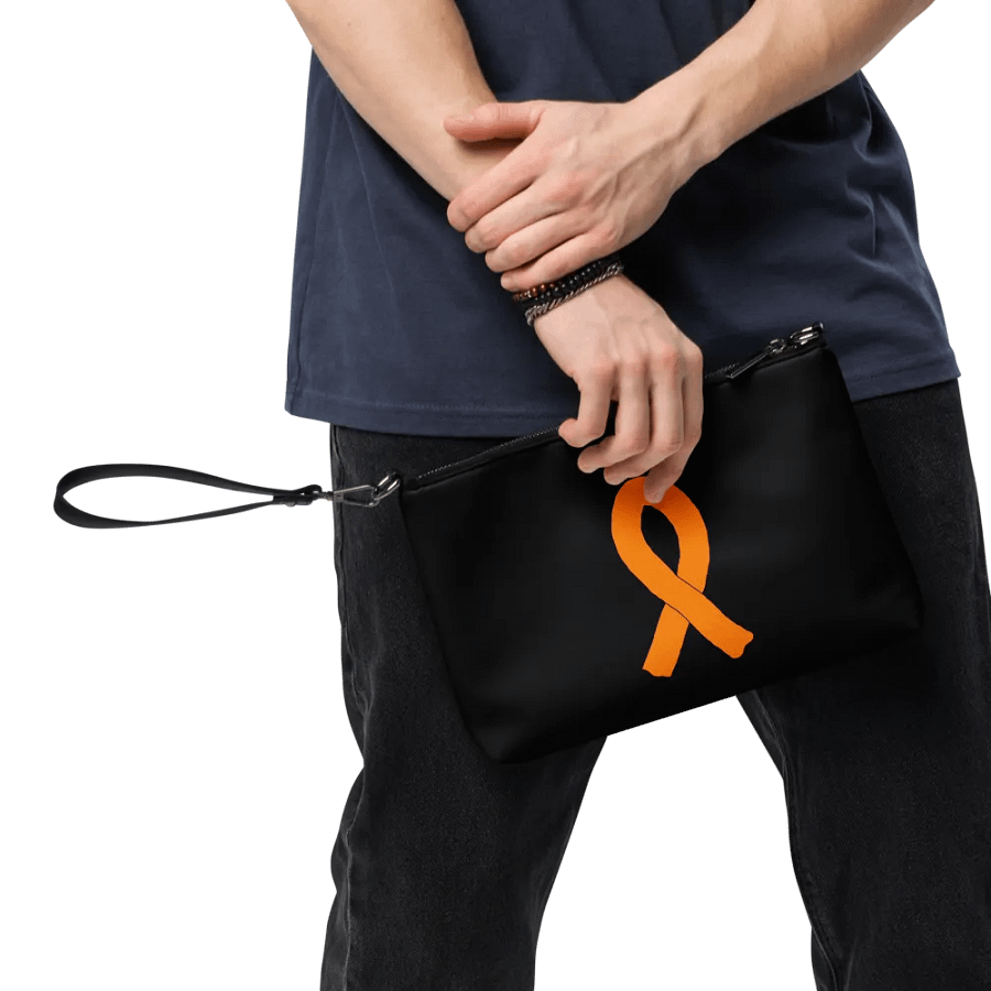 Crossbody Bag - Black - Cancer Awareness Orange Ribbon product image (8)