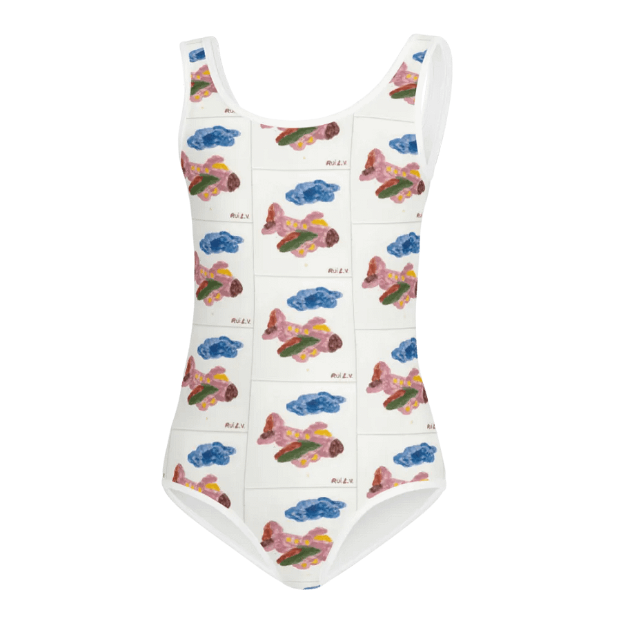 Kid Airplane (All-Over Print Kids Swimsuit) product image (3)